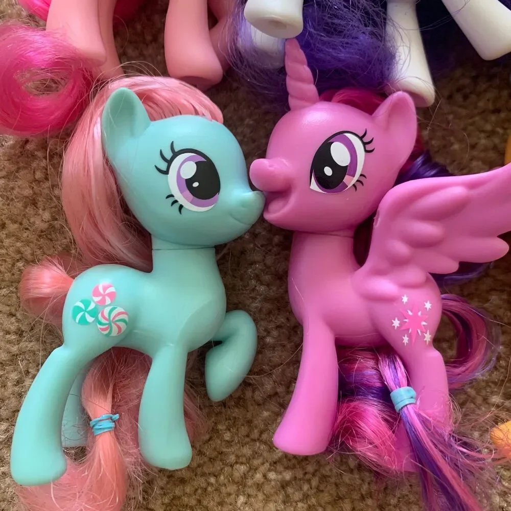 My Little Pony lot of 6 pinkie pie rarity rainbow dash minty apple dash